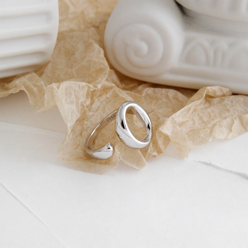 Oval Ring - Versatile Silver Band Ring