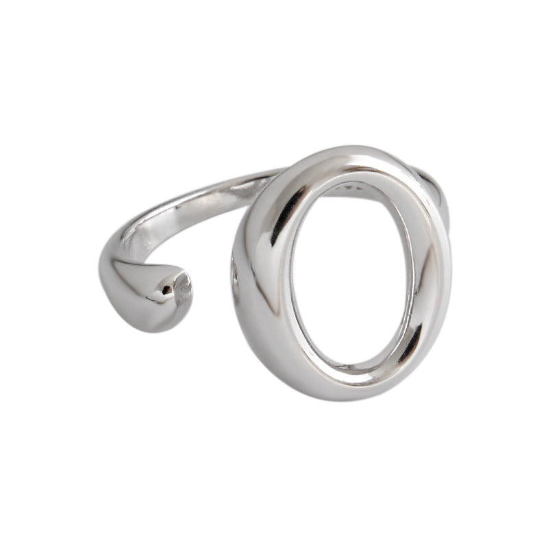 Oval Ring - Versatile Silver Band Ring