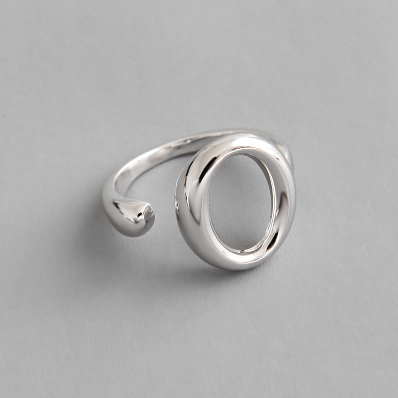 Oval Ring - Versatile Silver Band Ring